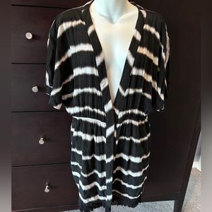 MAR by VIX Swim Mighty Hurricane V-Neck Kimono Cover Up, Size Large EUC